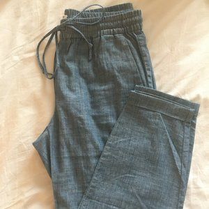 NWOT J. Crew Chambray Drawstring Joggers